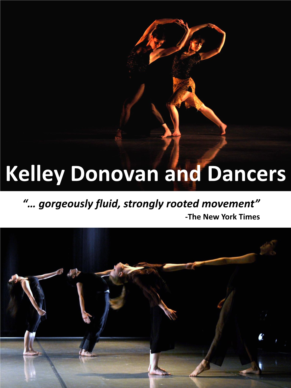 Kelley Donovan and Dancers Booking Brochure