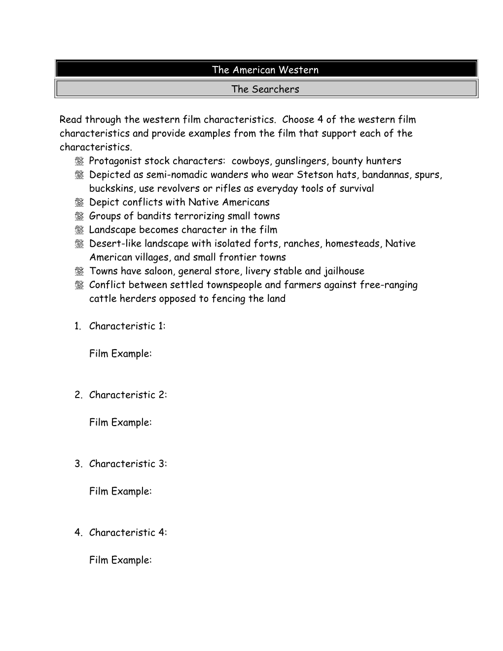 Ò Protagonist Stock Characters: Cowboys, Gunslingers, Bounty Hunters