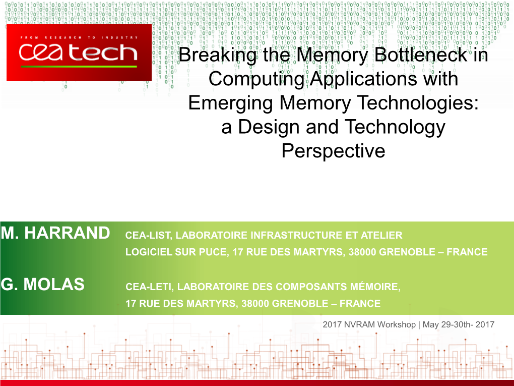 NVRAM Workshop M Harrand.Pdf