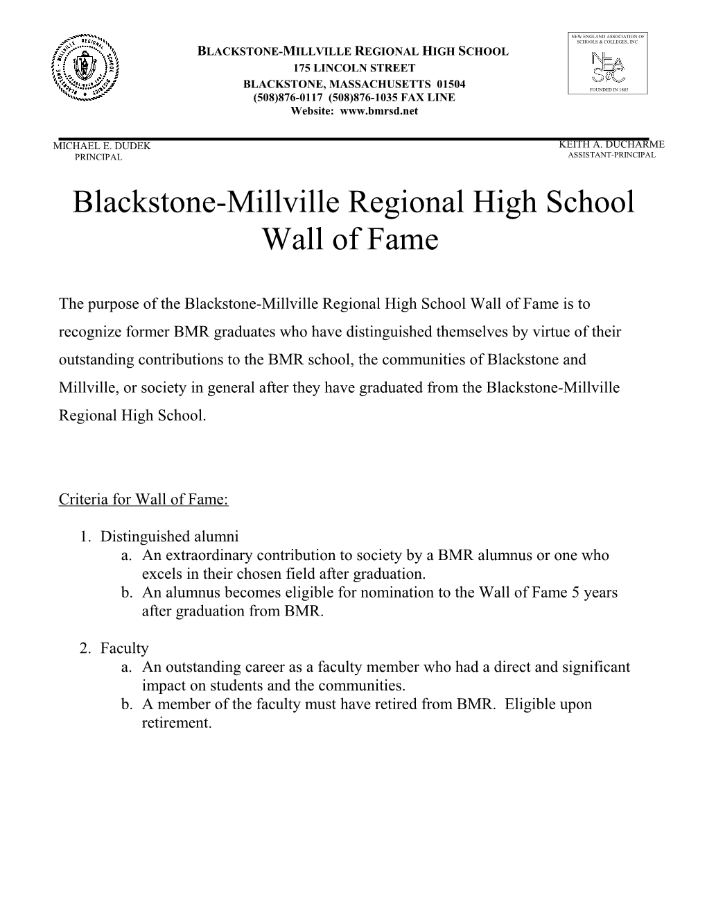 Blackstone-Millville Regional High School