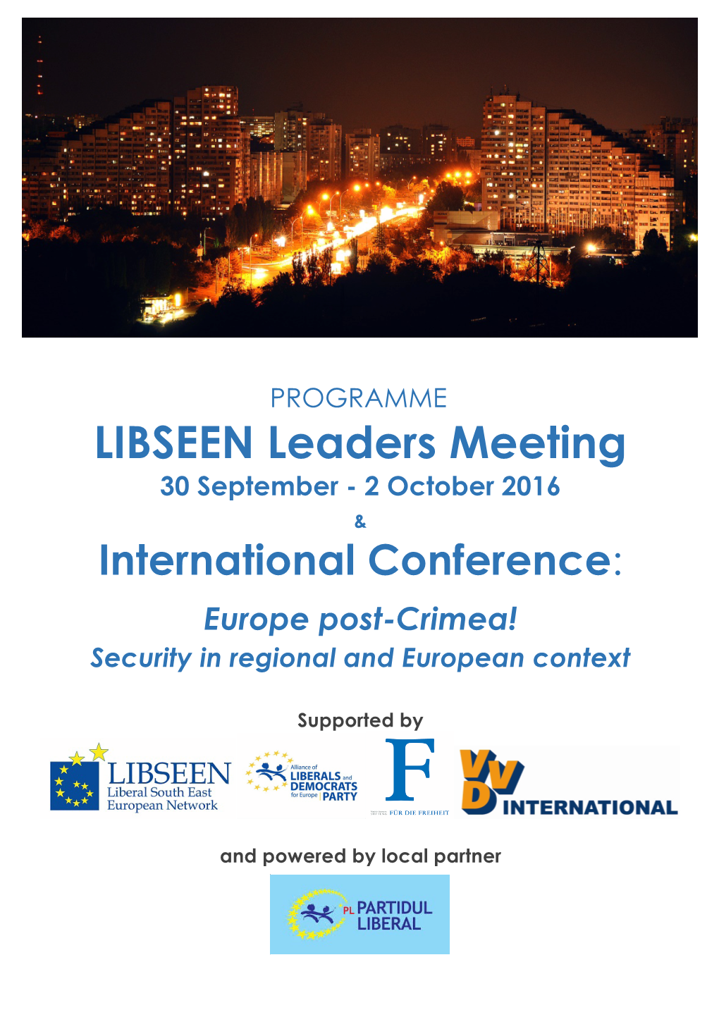 LIBSEEN Leaders Meeting 30 September - 2 October 2016