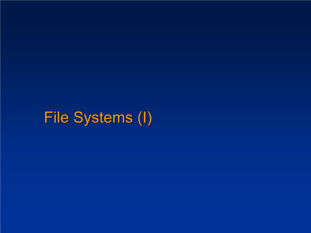 Windows File Systems