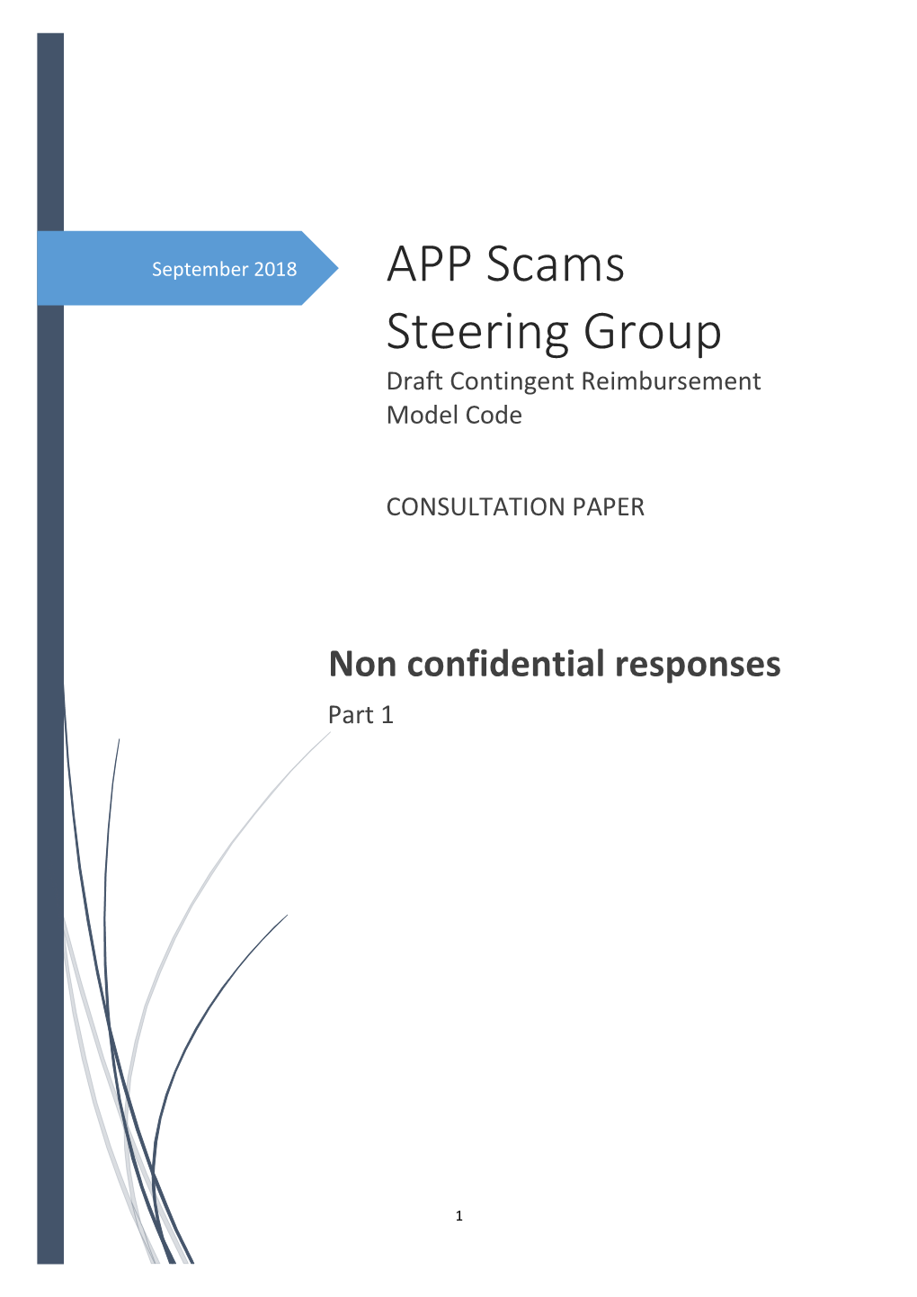 APP Scams Steering Group Draft Contingent Reimbursement Model Code