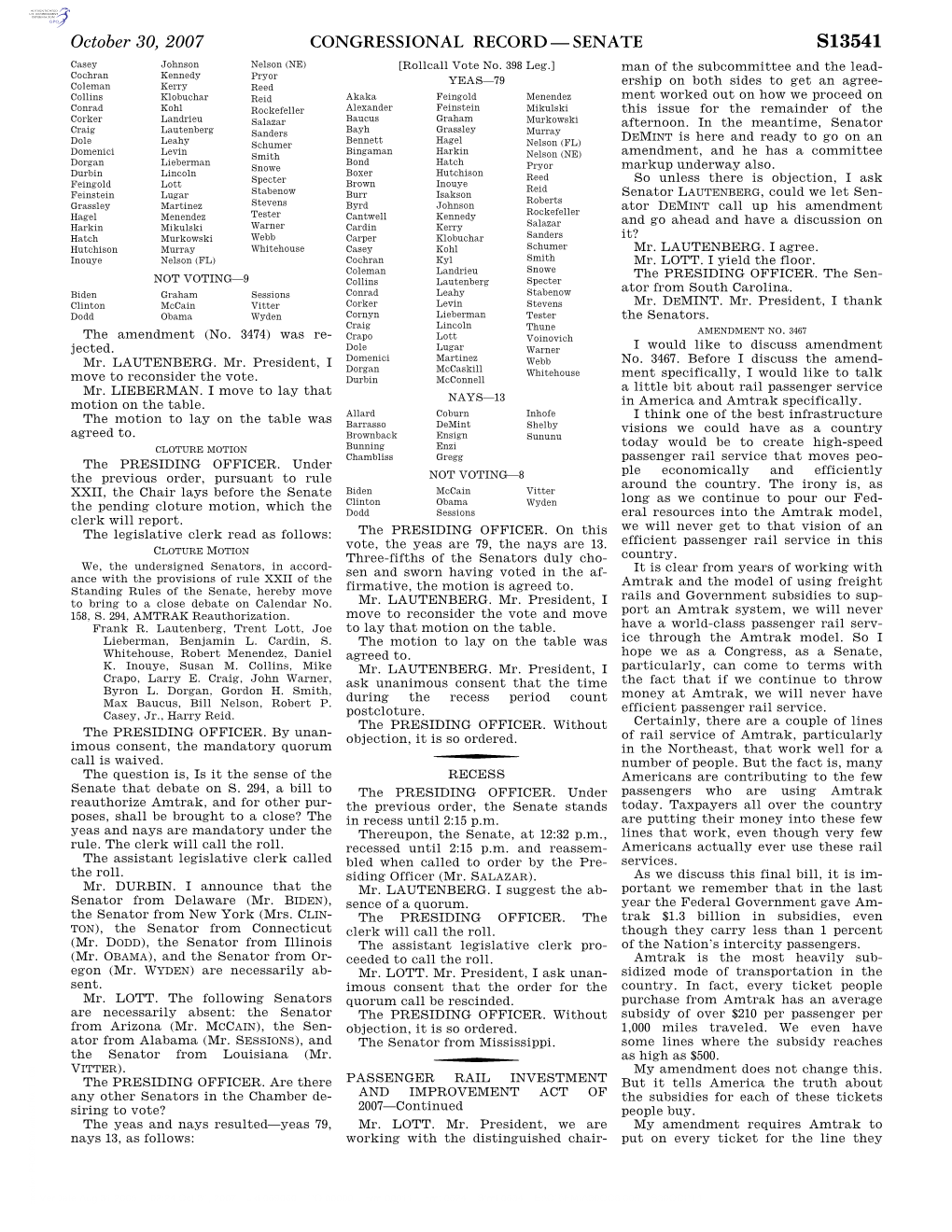 Congressional Record—Senate S13541