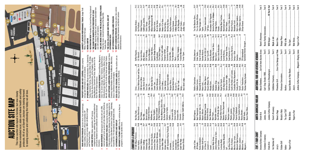 AUCTION SITE MAP PARKING This New Auction Site Layout Is Familiar, but Now Closely Follows Mandated Local, State and Federal Health and Safety Protocols