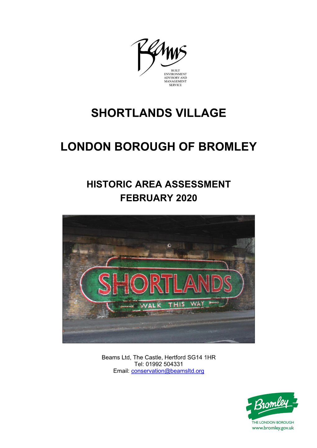 Shortlands Village London Borough of Bromley