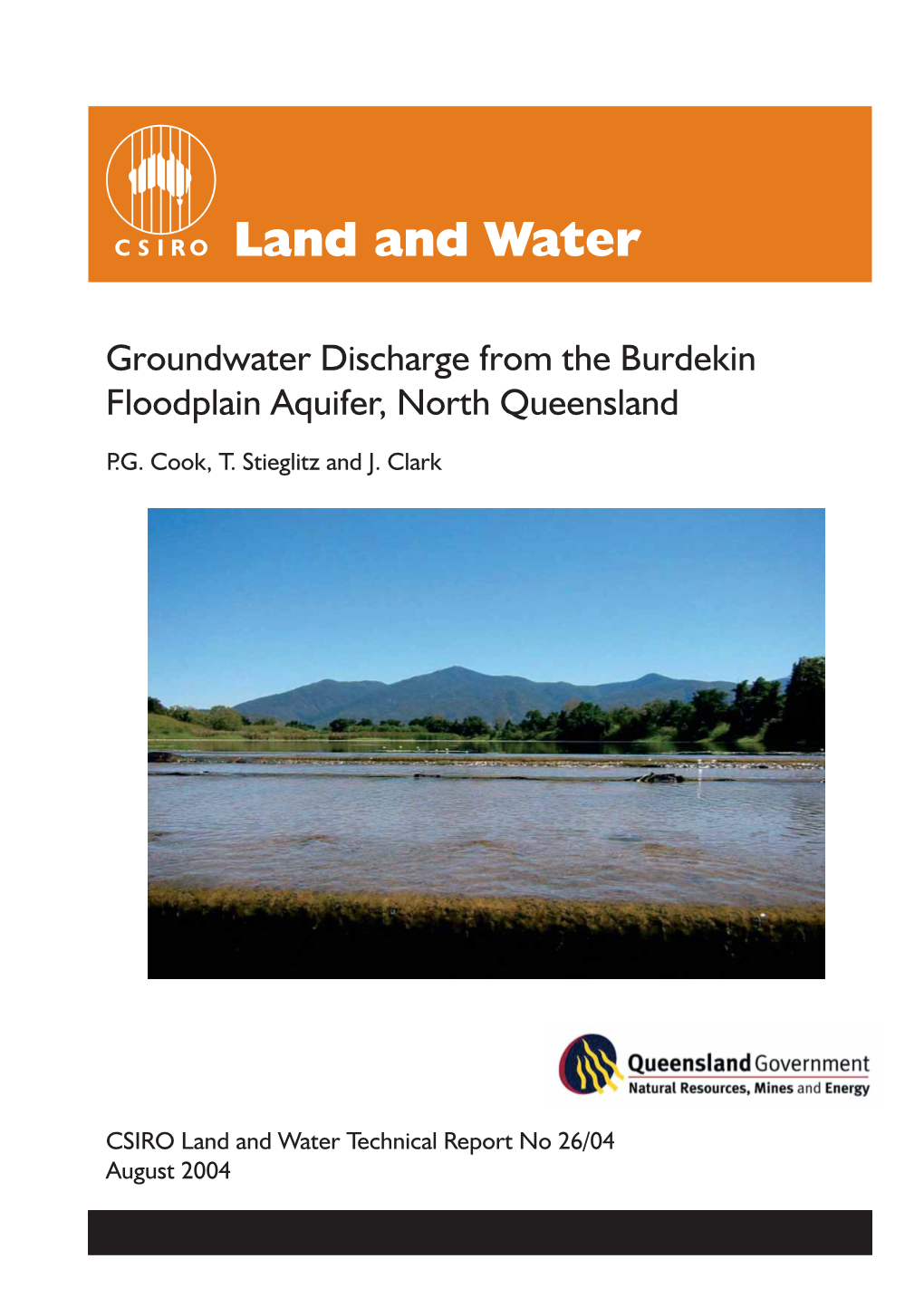 Groundwater Discharge from the Burdekin Floodplain Aquifer North