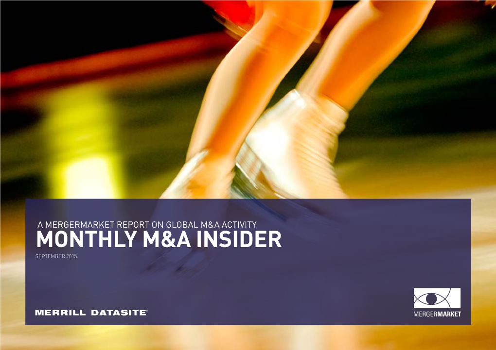 Monthly M&A Insider