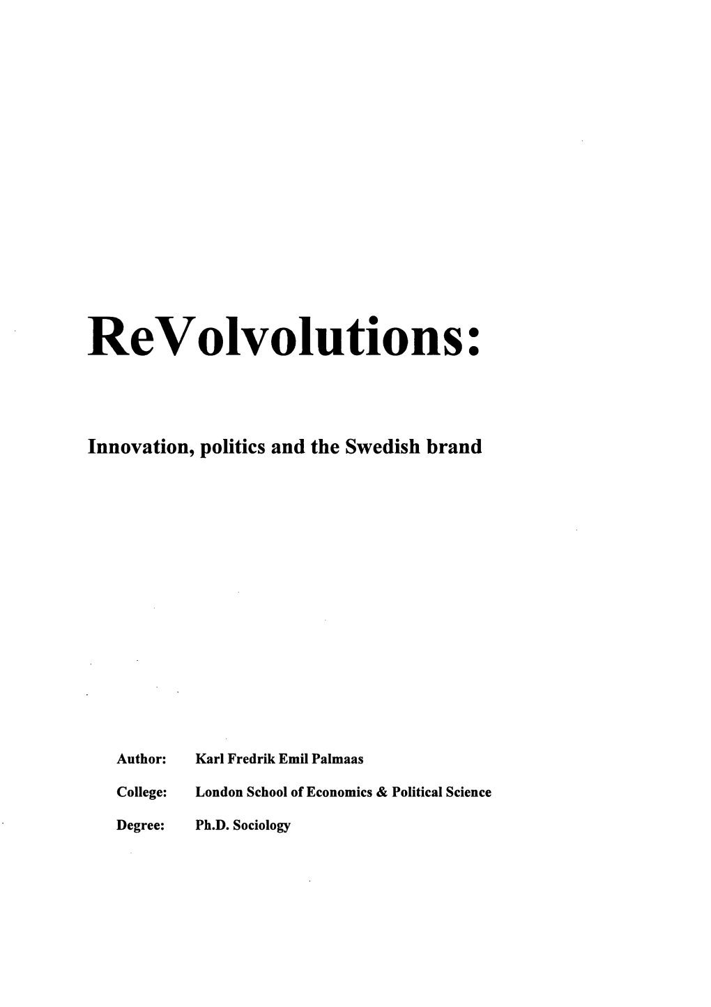 Re V Olvolutions