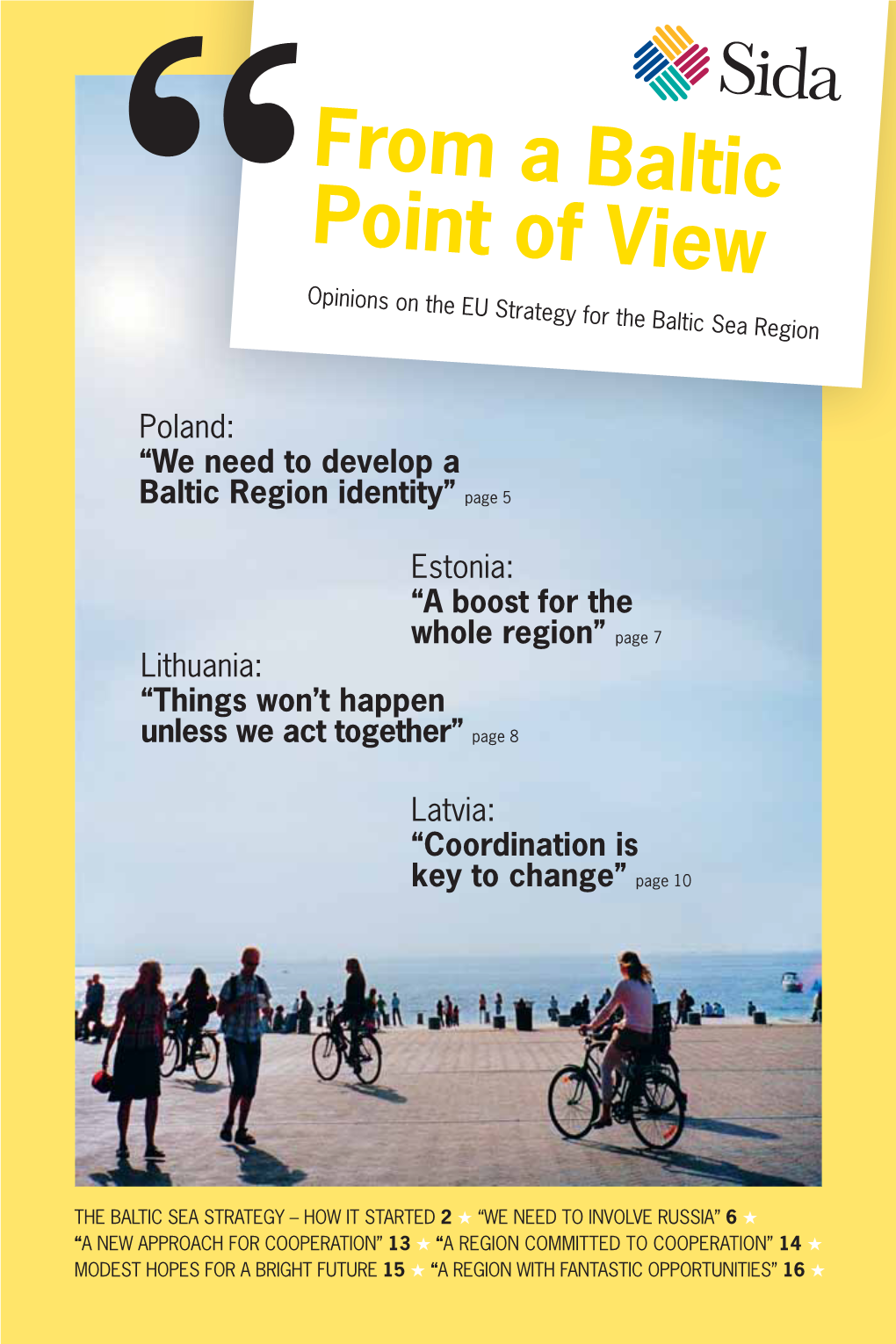 Why the Baltic Sea Strategy?