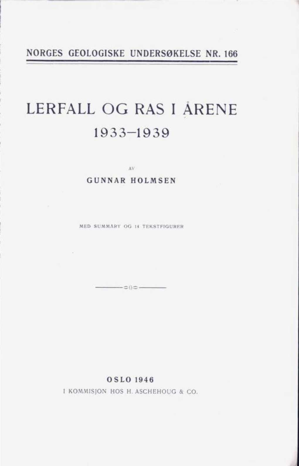 Lerfall Og Ras I Årene 1933-1939