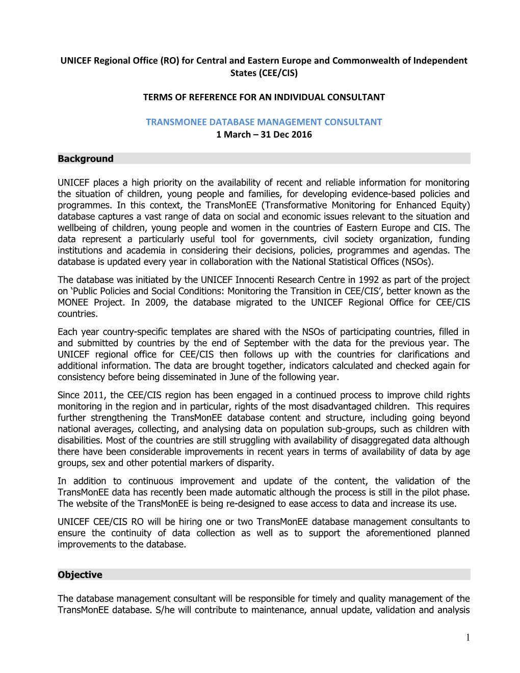 Multiple Indicator Cluster Survey 4