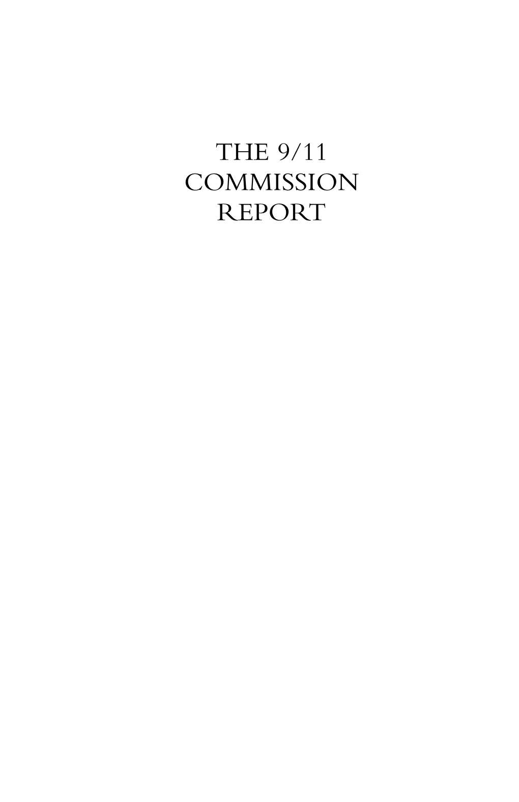 The 9/11 Commission Report