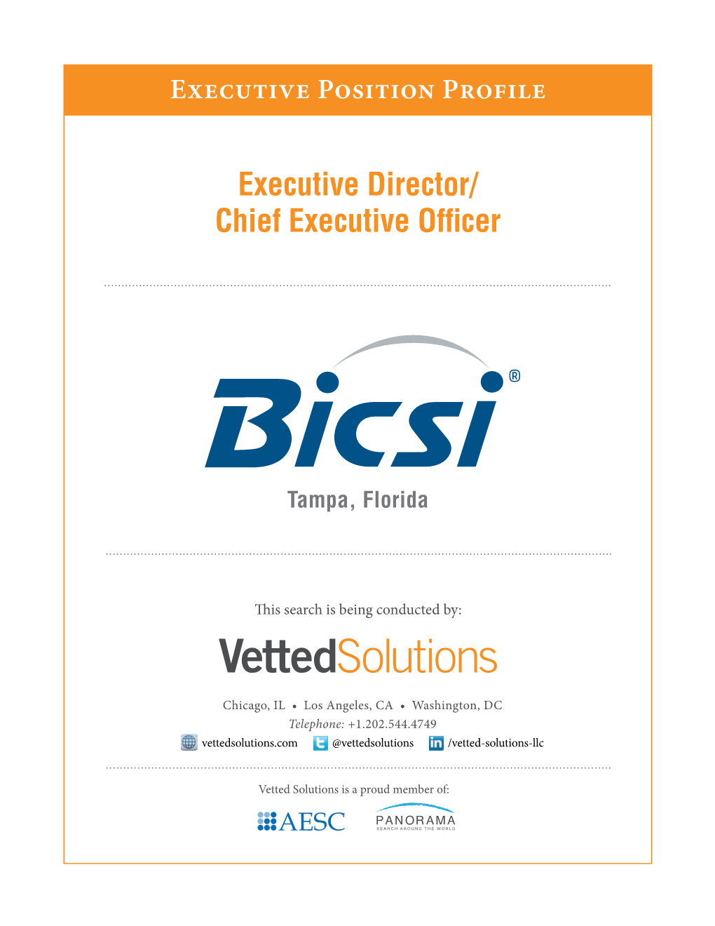 Executive Director/ Chief Executive Officer