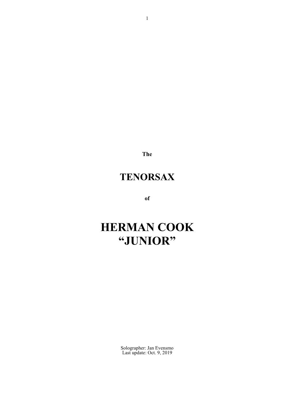 Herman Cook “Junior”