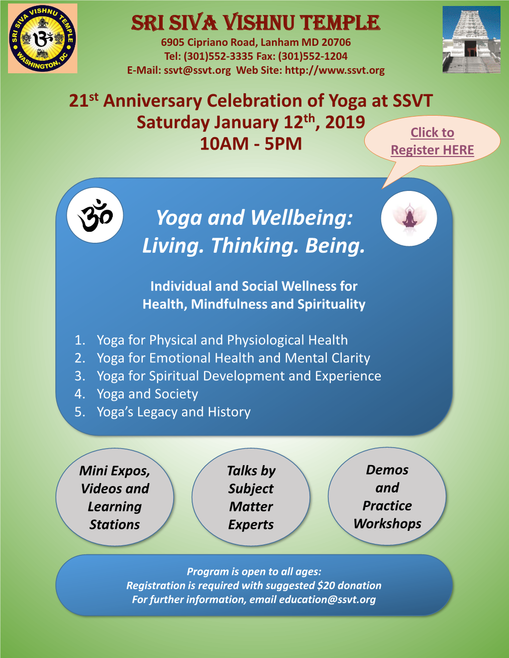 Yoga and Wellbeing: Living