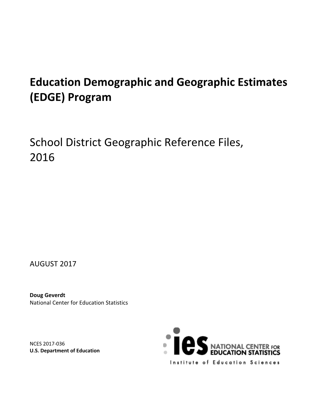 School District Geographic Reference Files, 2016