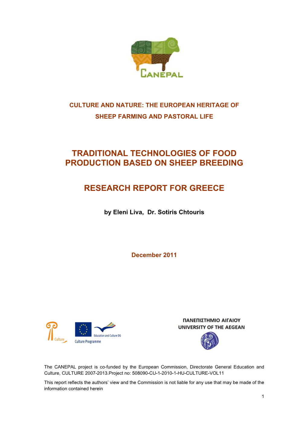 Traditional Technologies of Food Production Based on Sheep Breeding