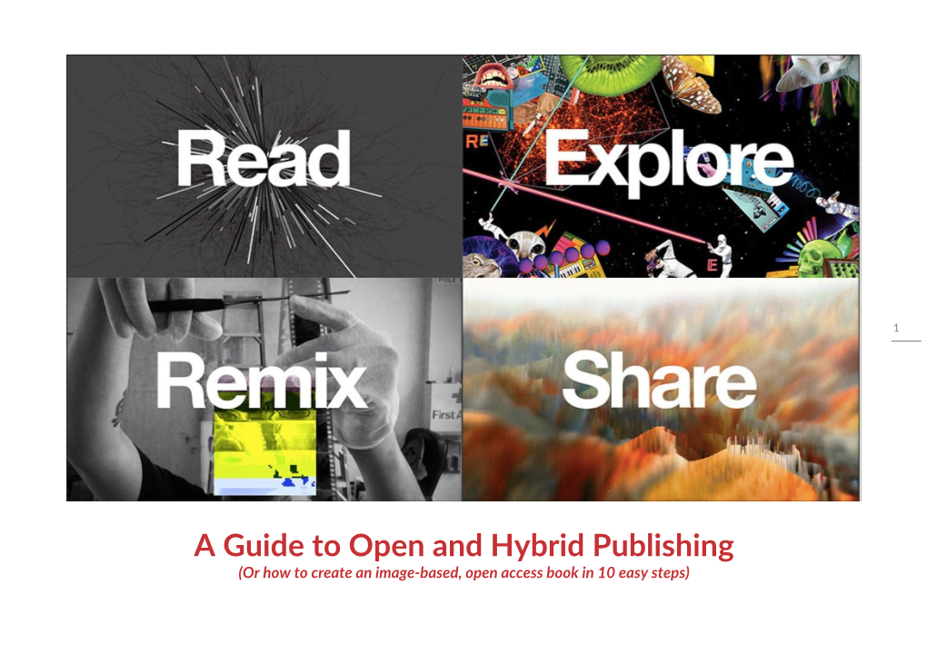 A Guide to Open and Hybrid Publishing (Or How to Create an Image-Based, Open Access Book in 10 Easy Steps)