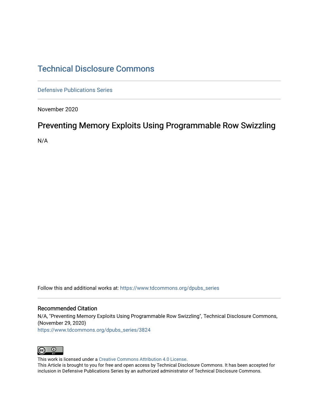 Preventing Memory Exploits Using Programmable Row Swizzling