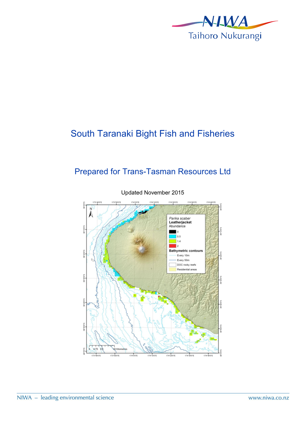 South Taranaki Bight Fish and Fisheries