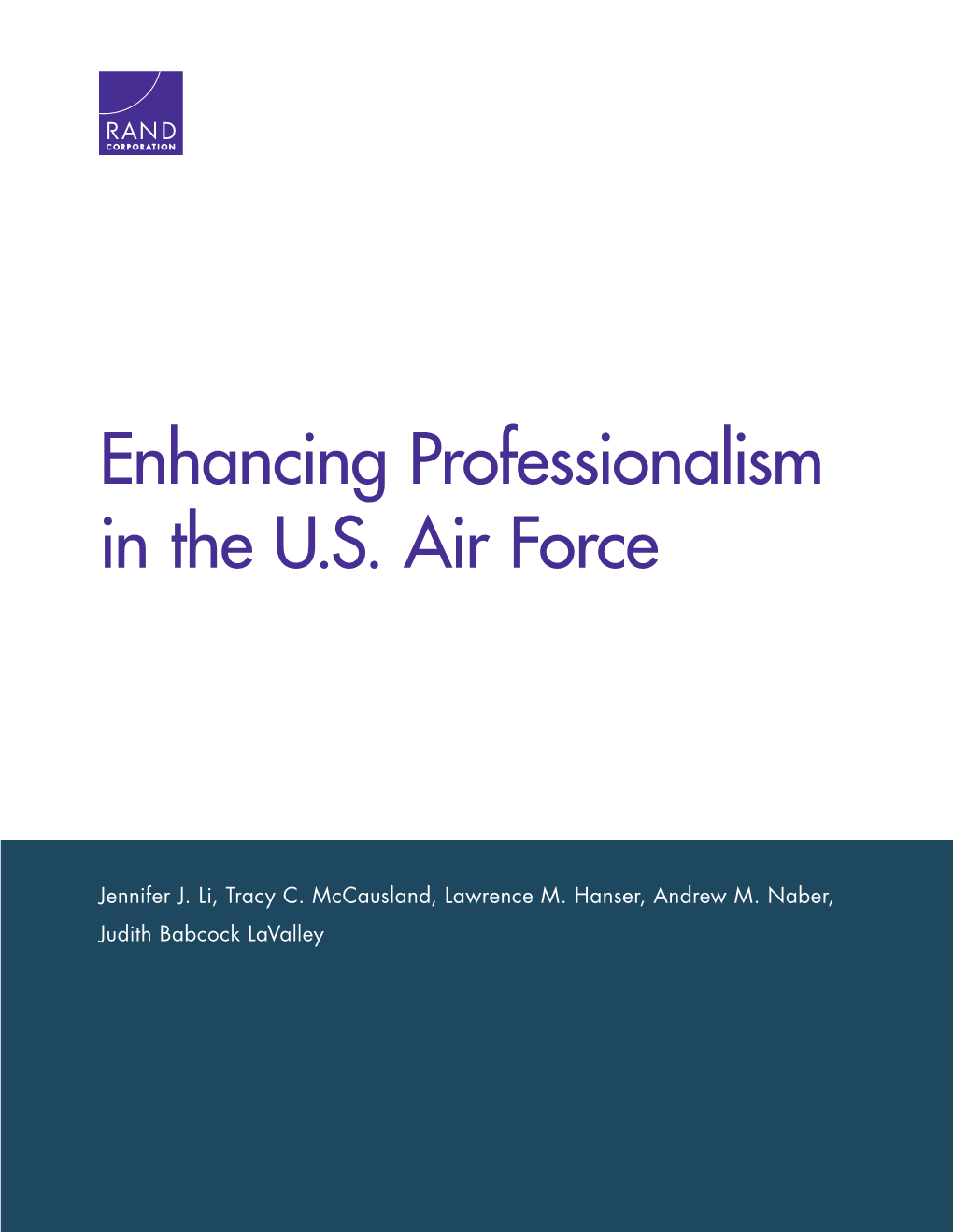 Enhancing Professionalism in the U.S. Air Force