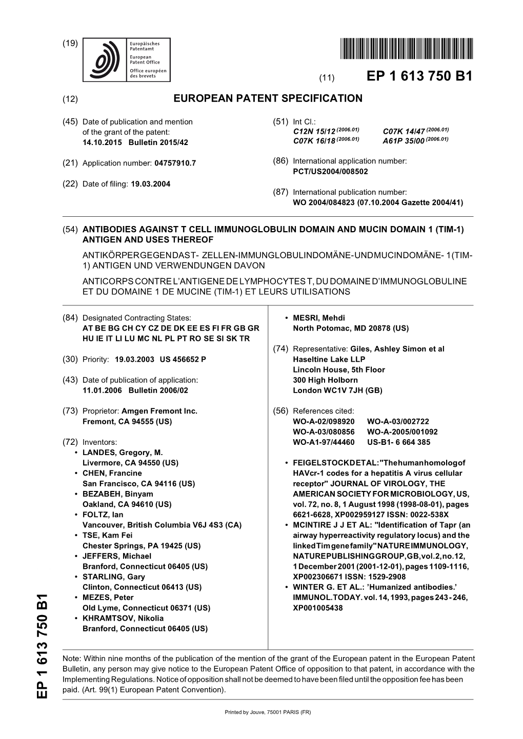 Antibodies Against T Cell Immunoglobulin Domain And