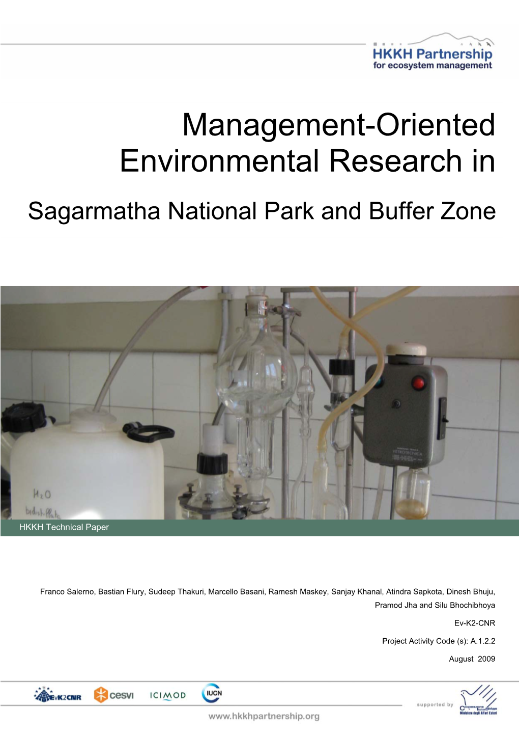 Management-Oriented Environmental Research In