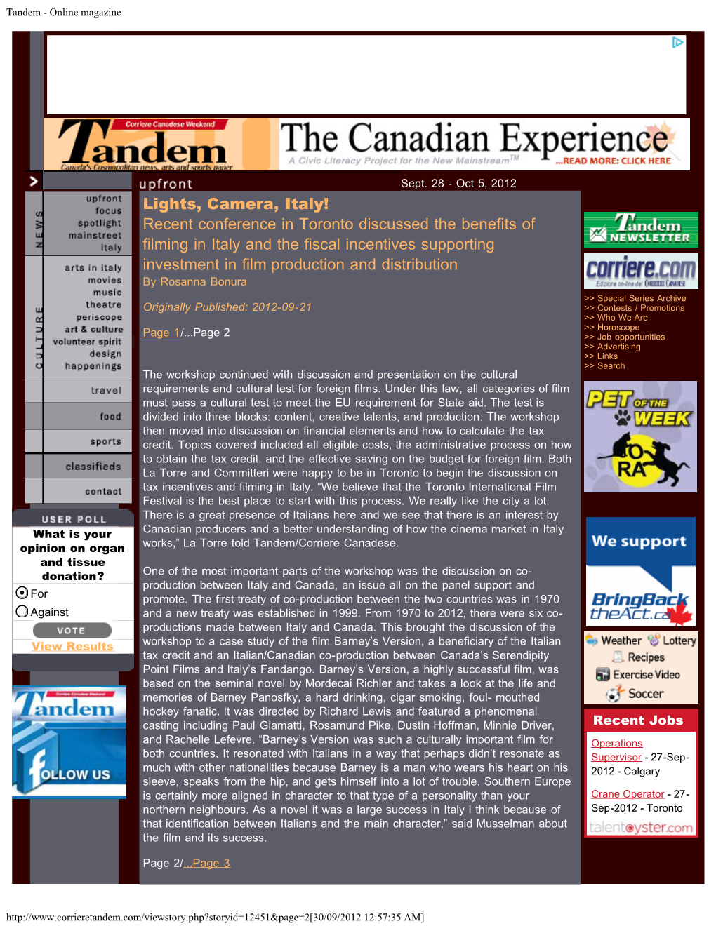 Tandem - Online Magazine