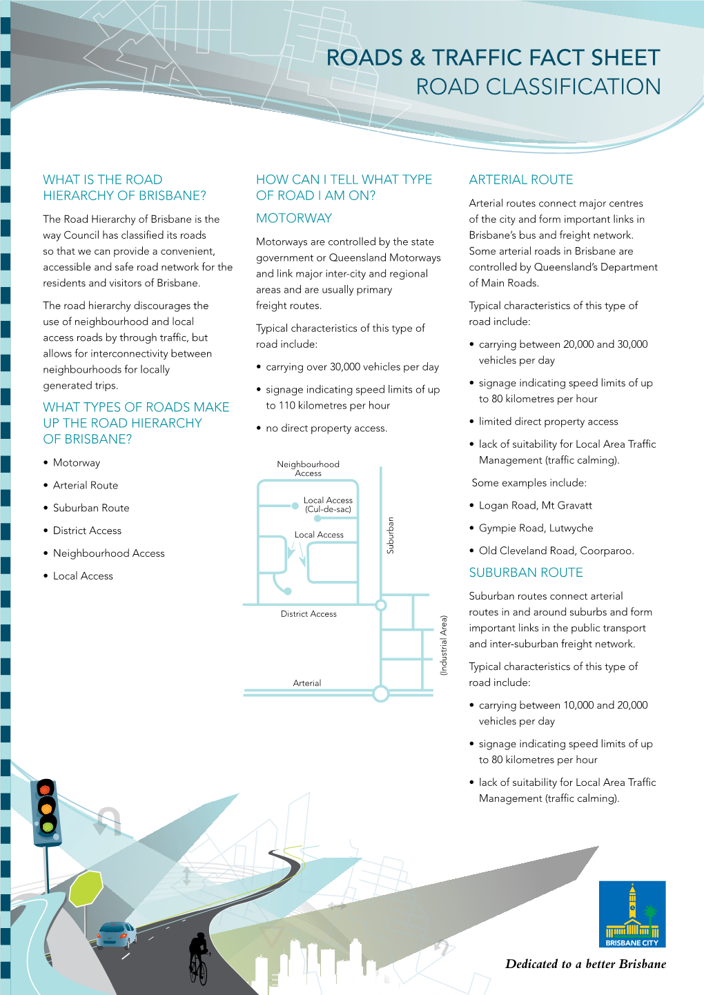 Roads & Traffic Fact Sheet Road Classification