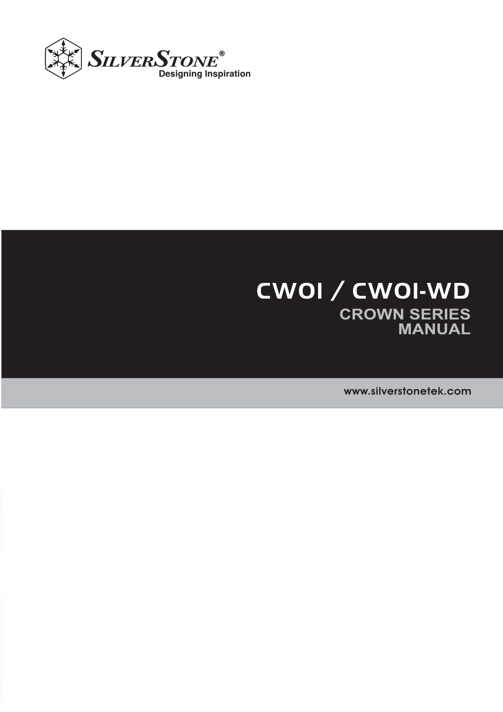Cw01 / Cw01-Wd Crown Series Manual Crown 01
