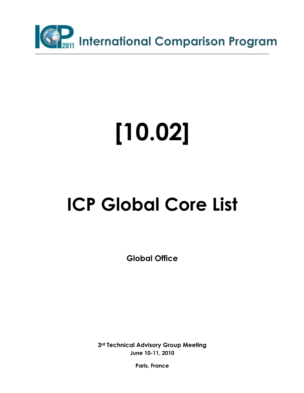 ICP Global Core List