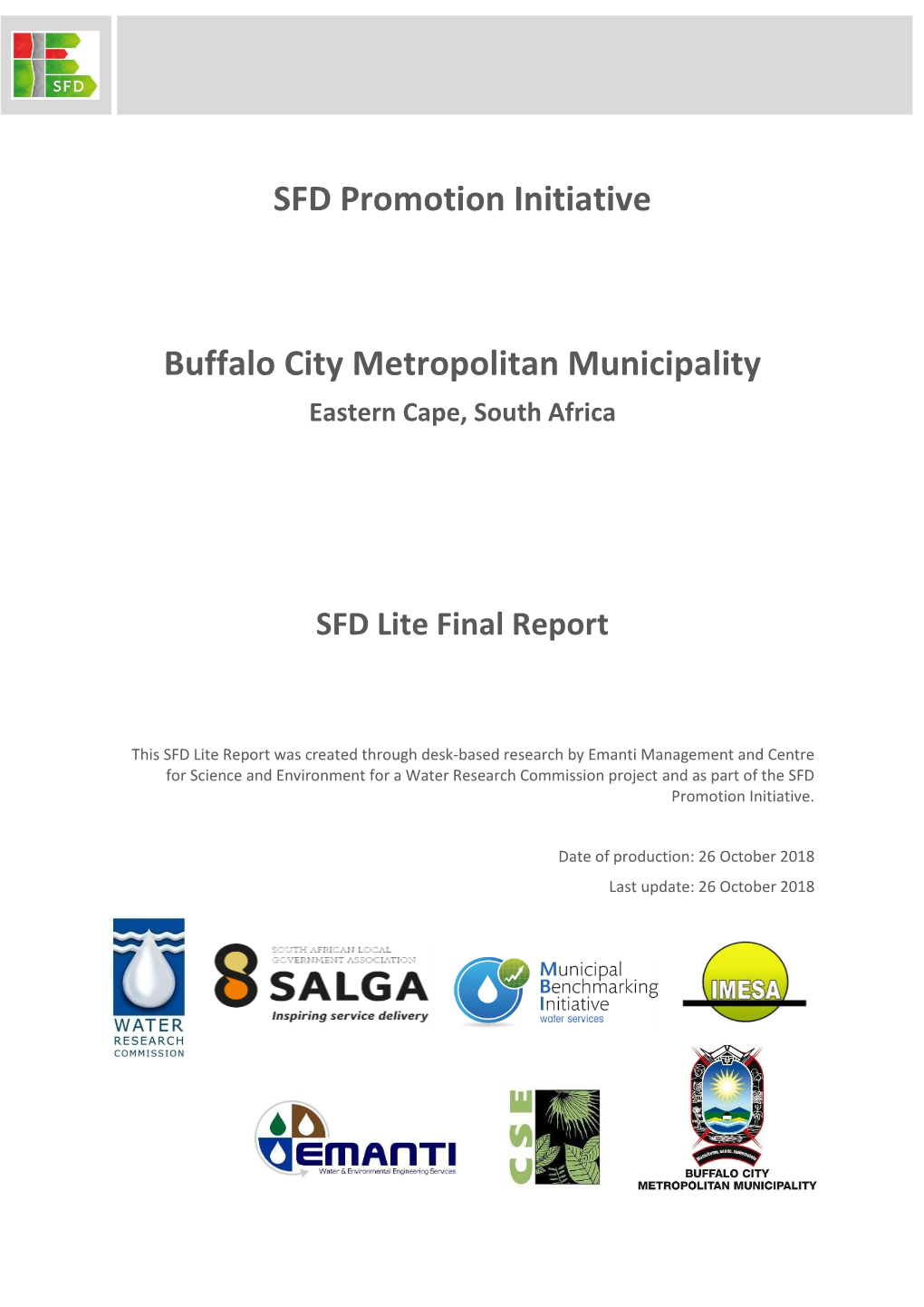 SFD Promotion Initiative Buffalo City Metropolitan Municipality
