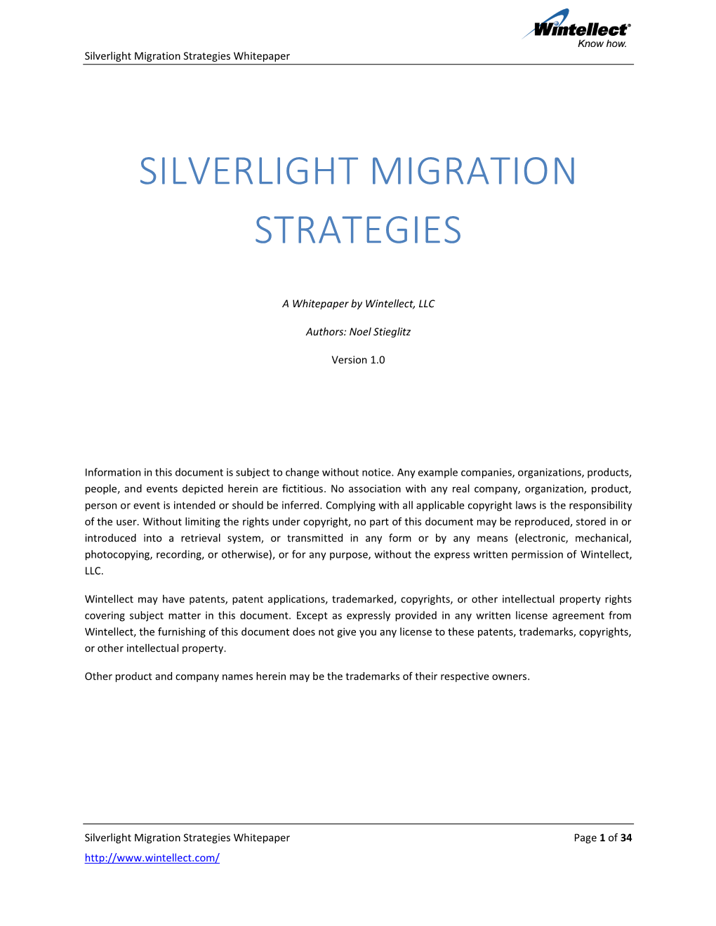 Silverlight Migration Strategies Whitepaper