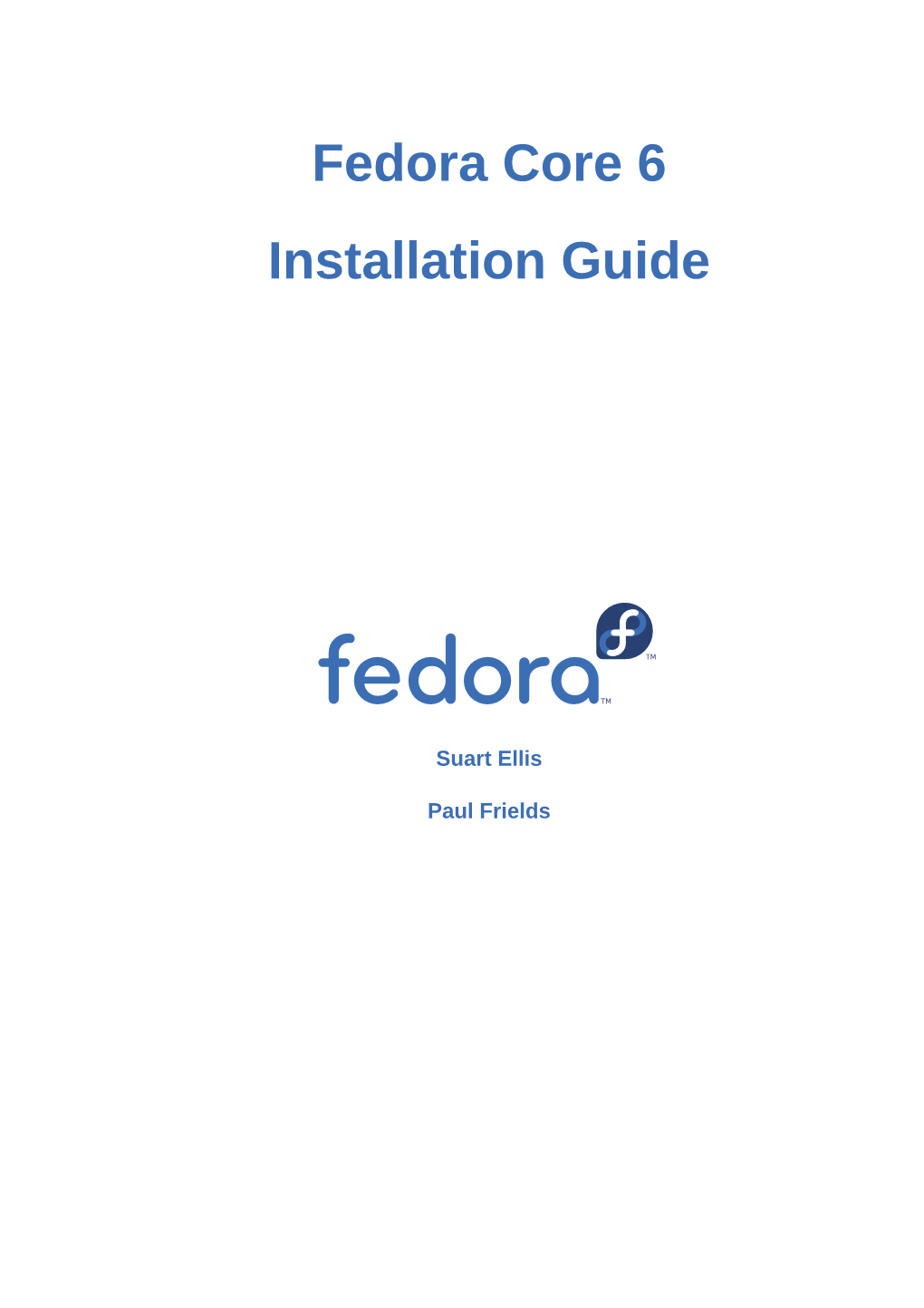 Fedora Core 6 Installation Guide