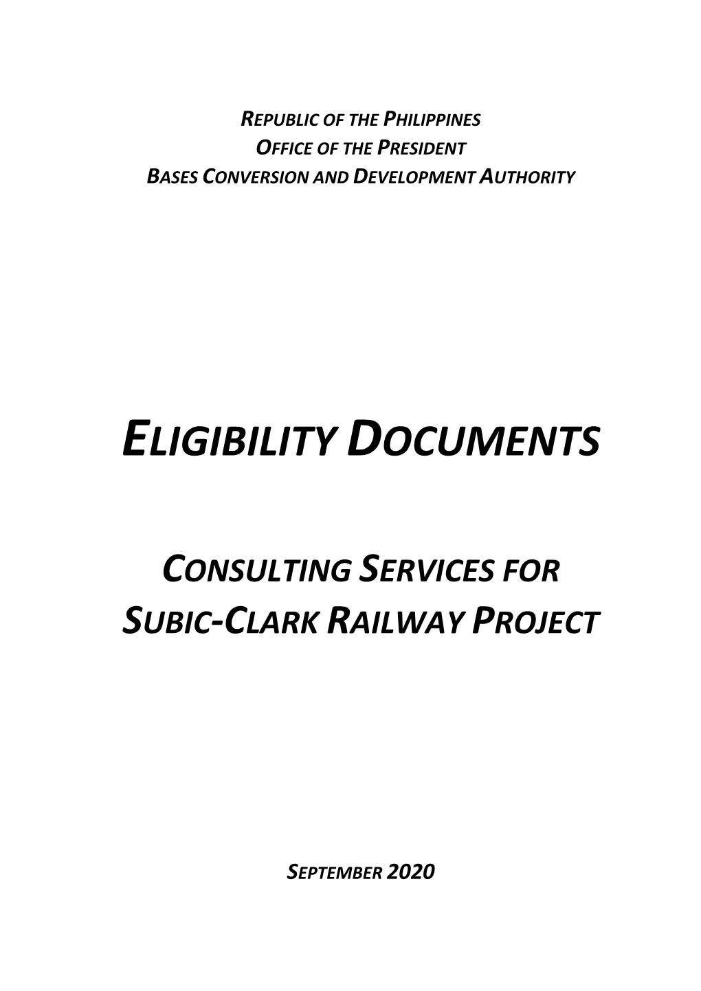 Eligibility Documents