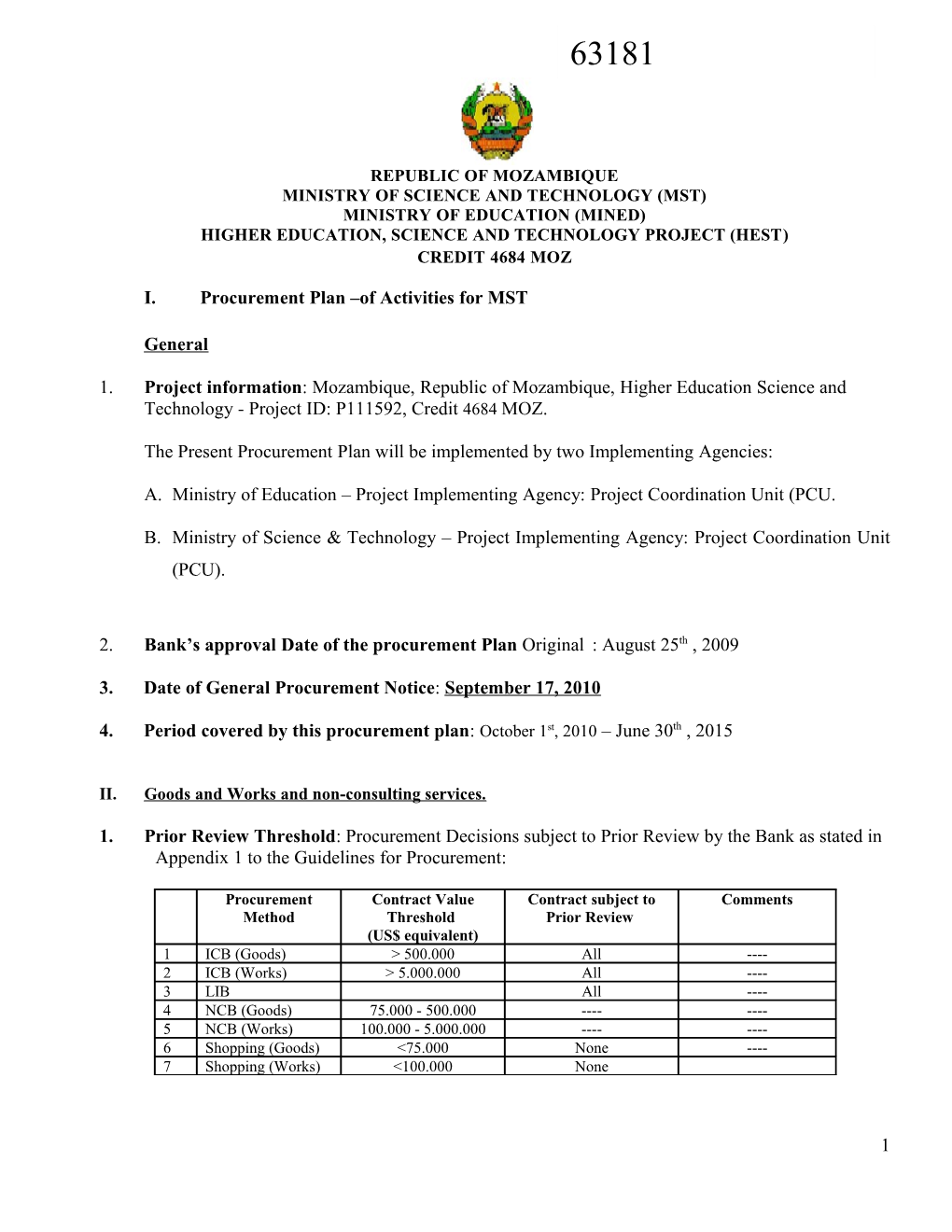 Annex 6: Procurement and Disbursement Arrangements s1