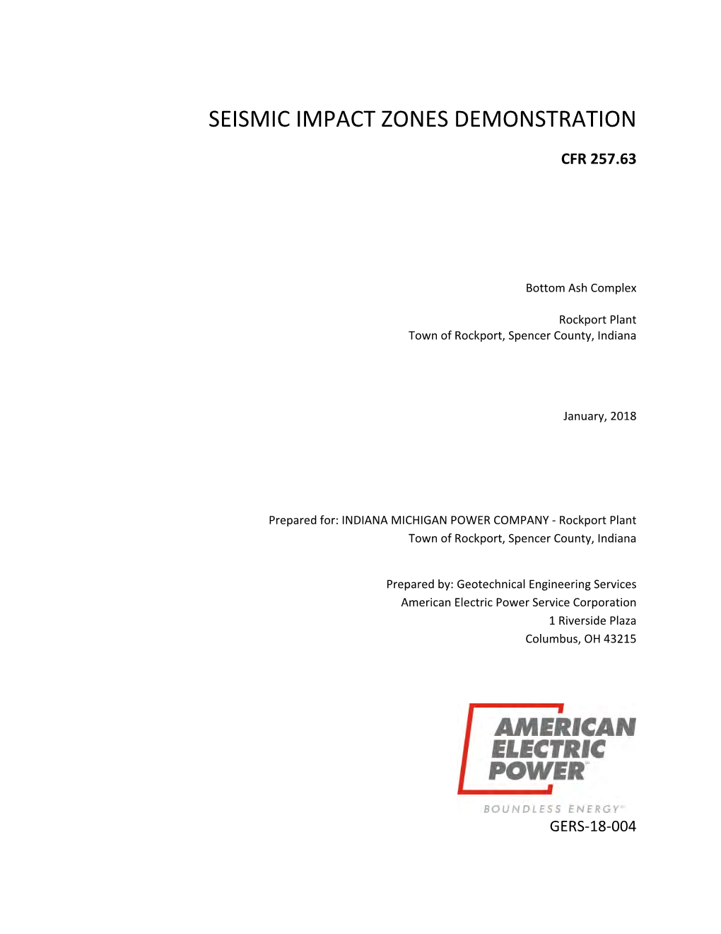 Seismic Impact Zones Demonstration