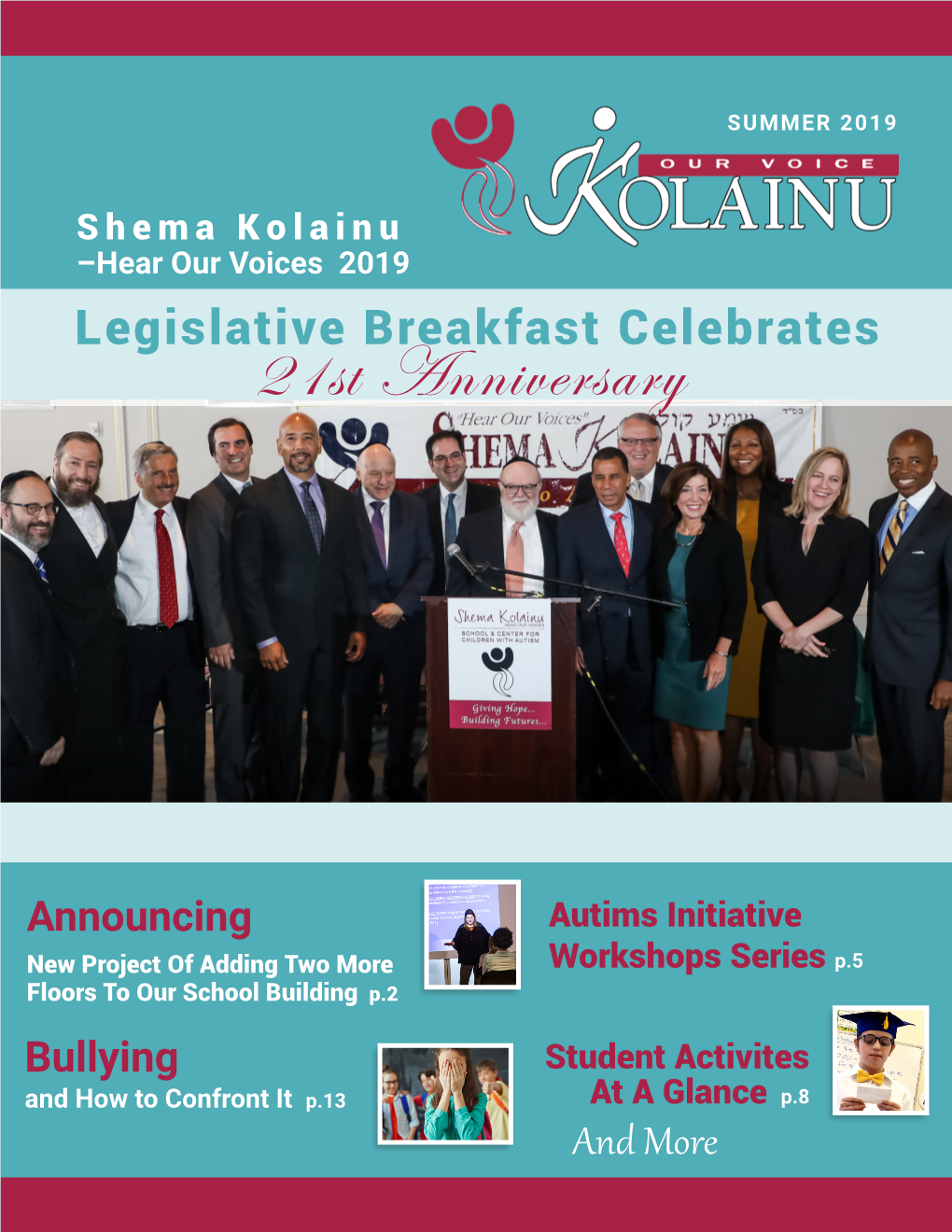 Shema Kolainu –Hear Our Voices 2019 Legislative Breakfast Celebrates 21St Anniversary