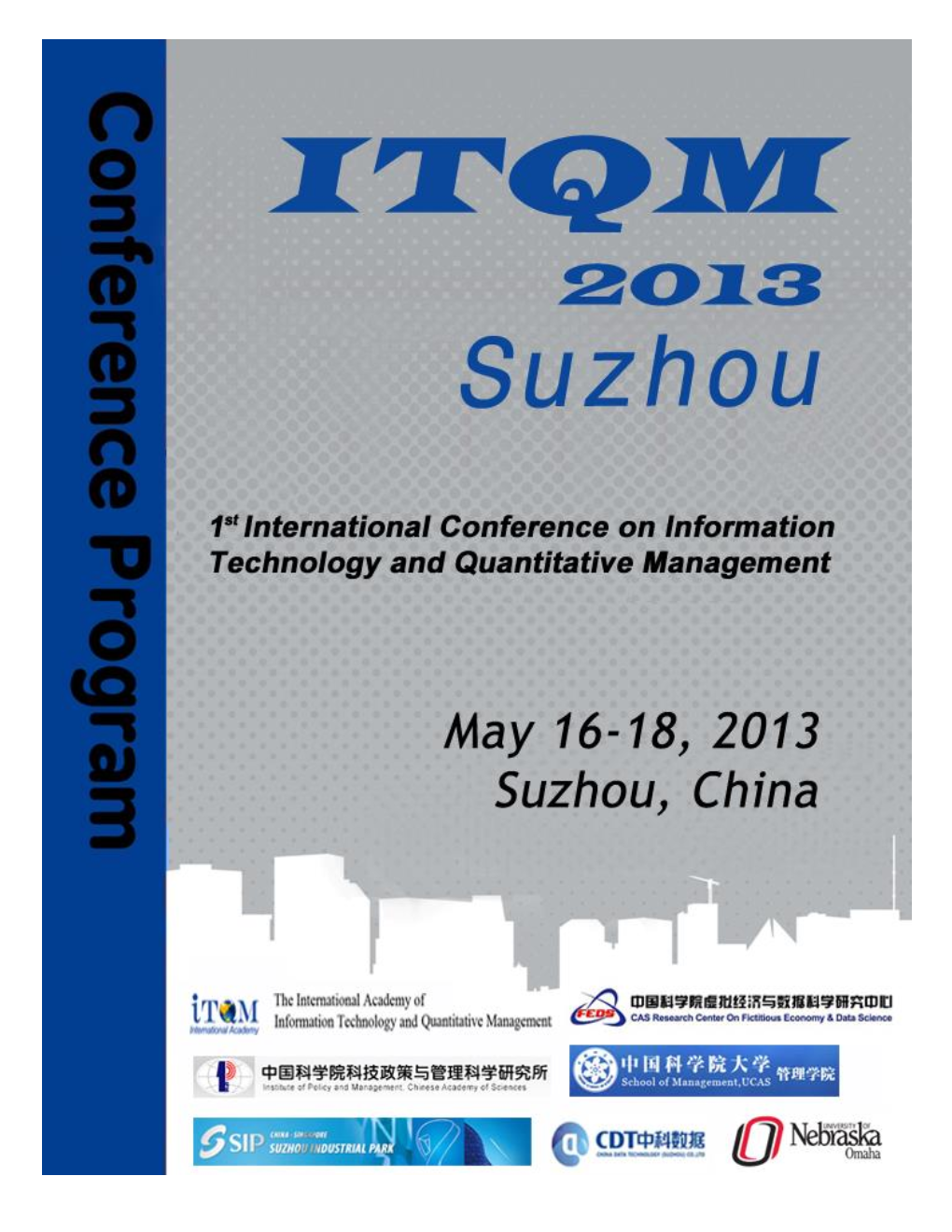 ICDM 2007 Program Pamphlet