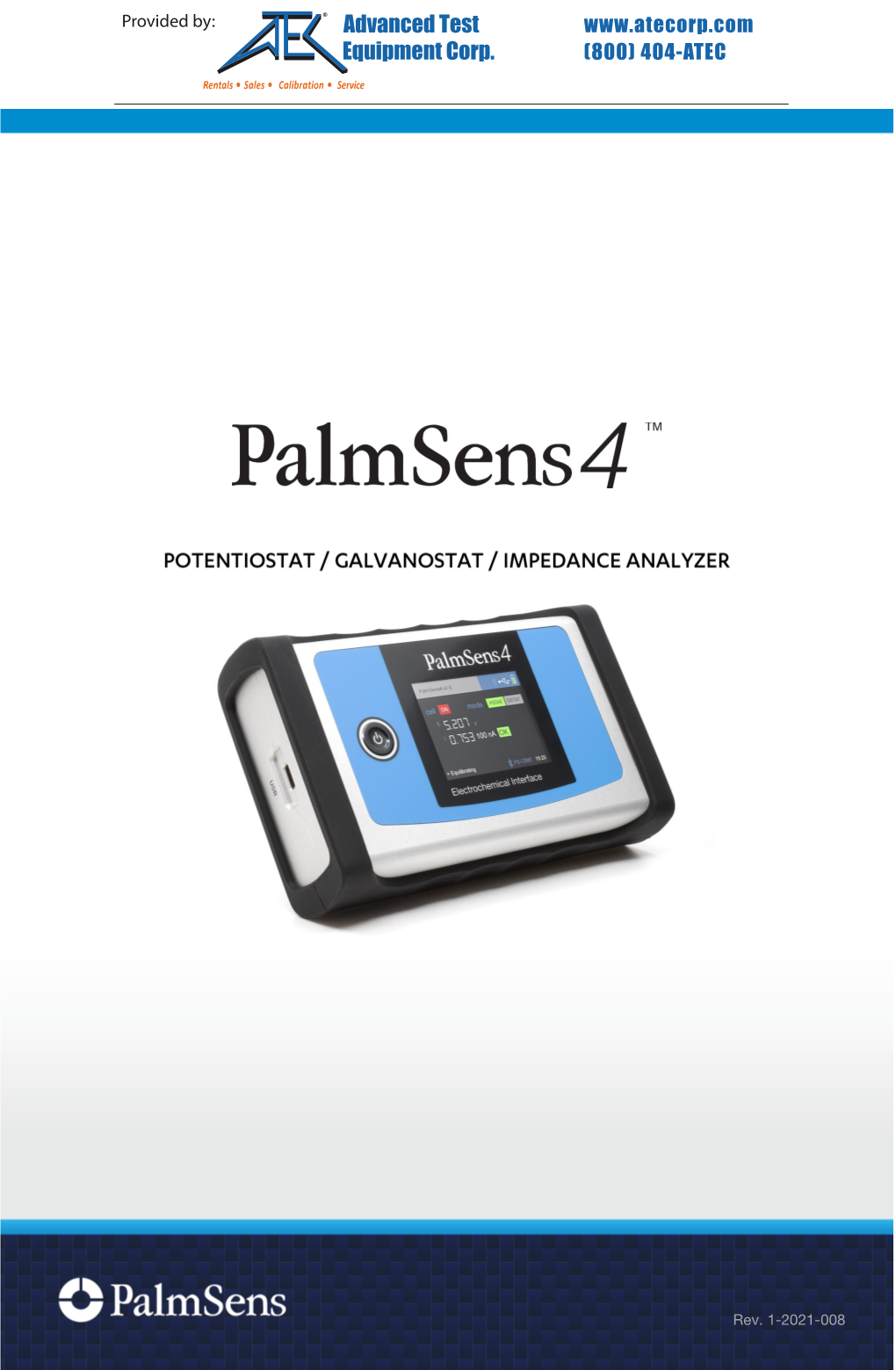 Palmsens4 Potentiostat Datasheet