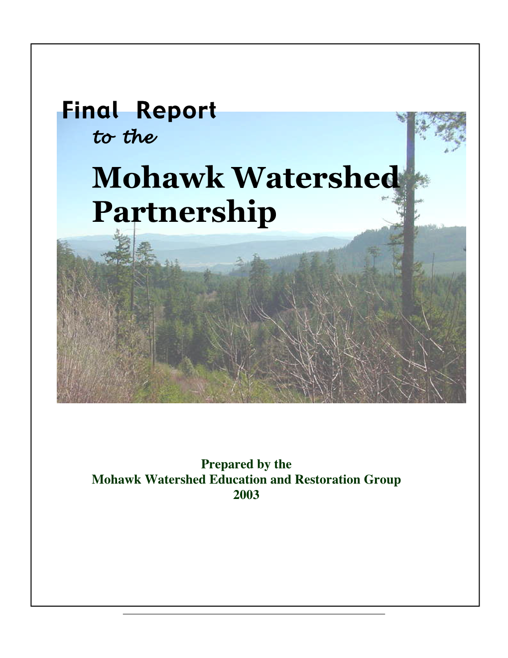 Mohawk Watershed Partnership