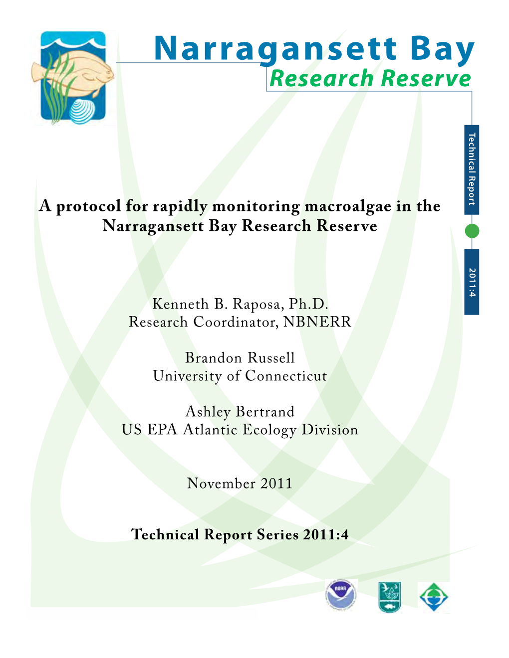 Narragansett Bay Research Reserve Technical Reports Series 2011:4