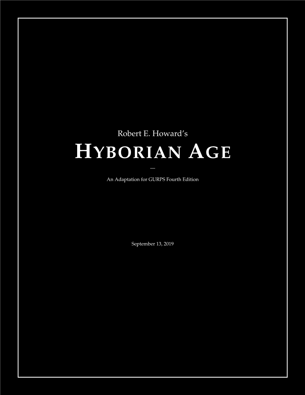 Hyborian Age —