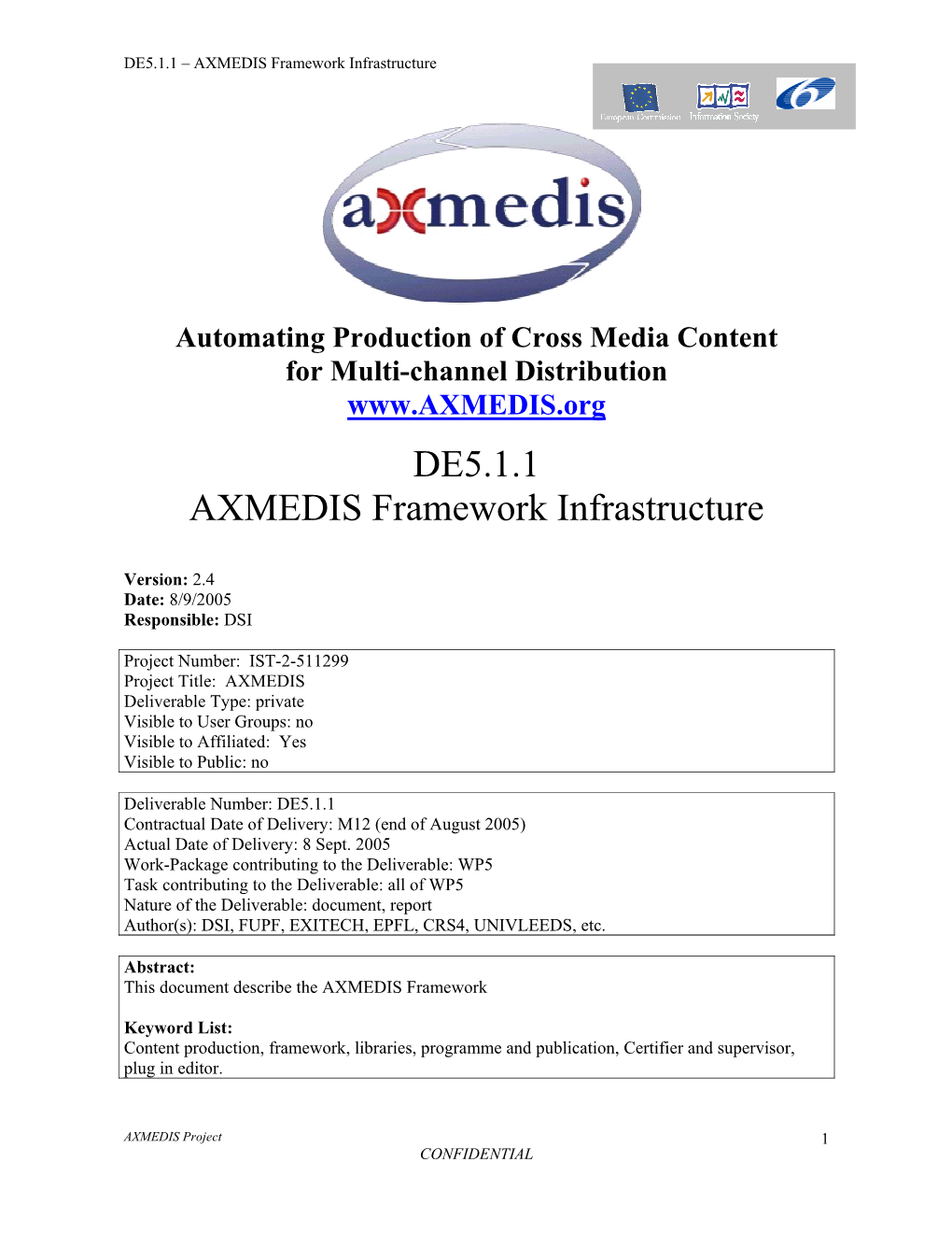 AXMEDIS Architecture