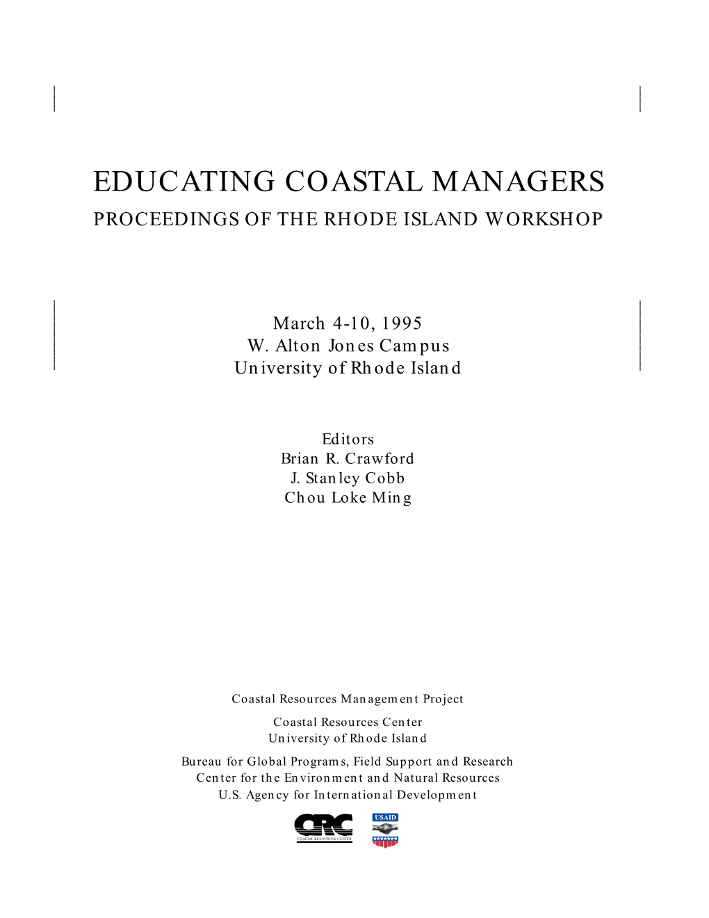 Educating Coastal Managers
