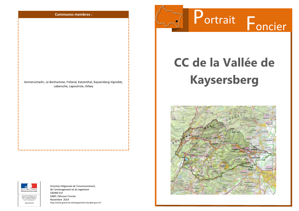 0 CC De La Vallée De Kaysersberg 0 Foncier Portrait