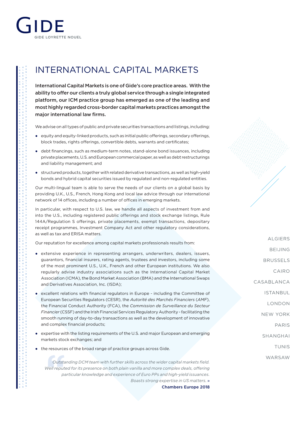 International Capital Markets