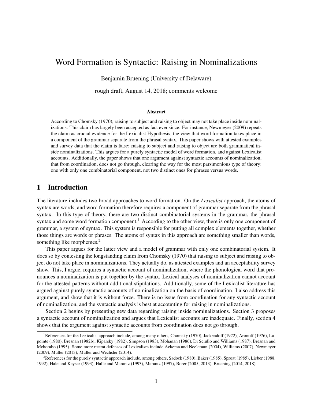 Word Formation Is Syntactic: Raising in Nominalizations