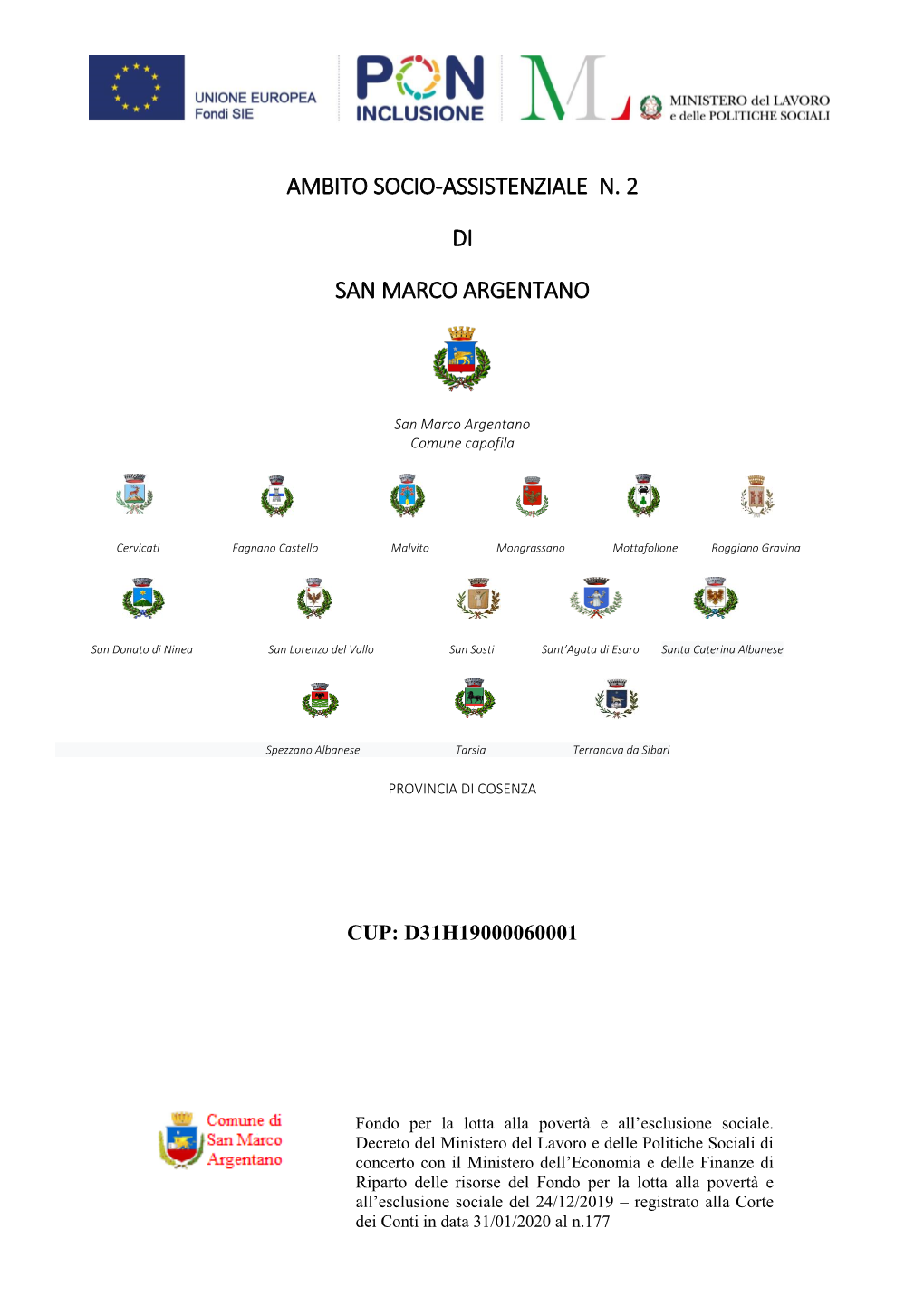 Ambito Socio-Assistenziale N. 2 Di San Marco Argentano